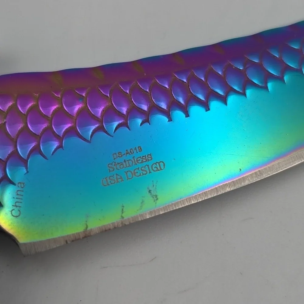 DARK SIDE BLADES (DS-A019) Rainbow Dragon Spring Asstd. Folding Pocketknife